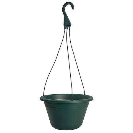 Polyresin Hanging Basket Green